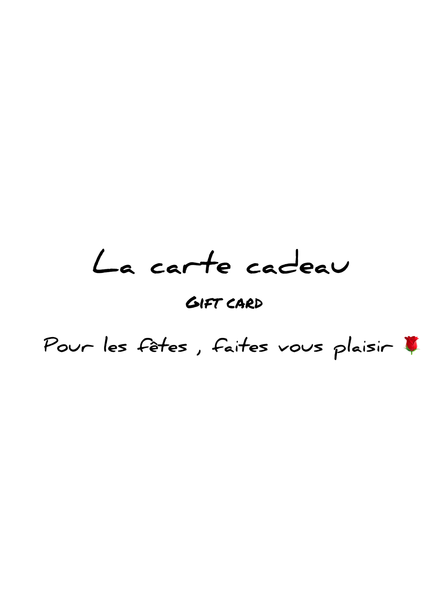 Carte cadeaux