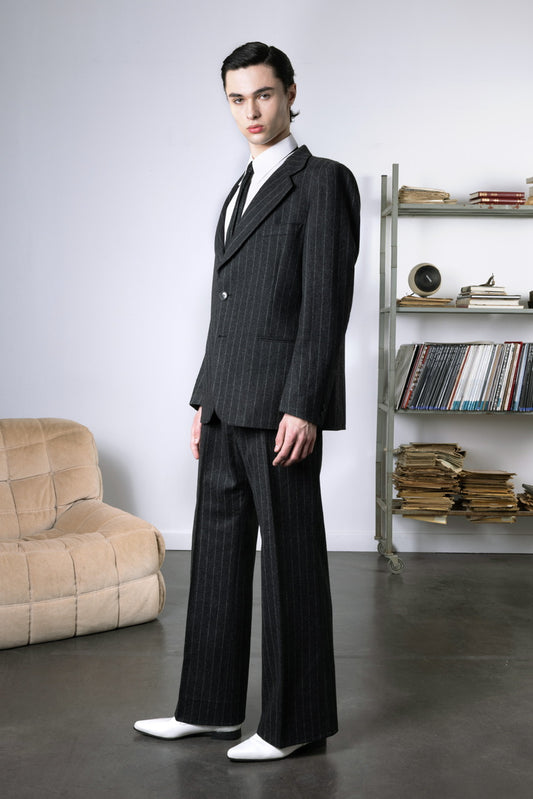 Ensemble costume à rayures