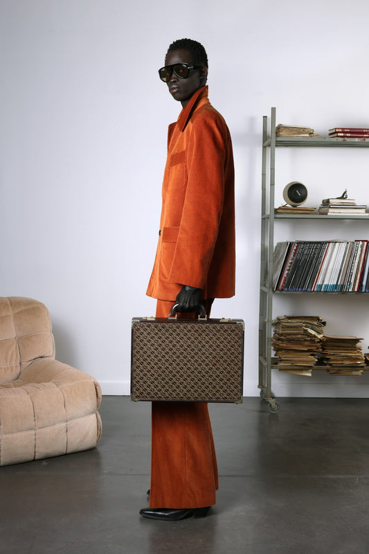 Ensemble costume en velours côtelé