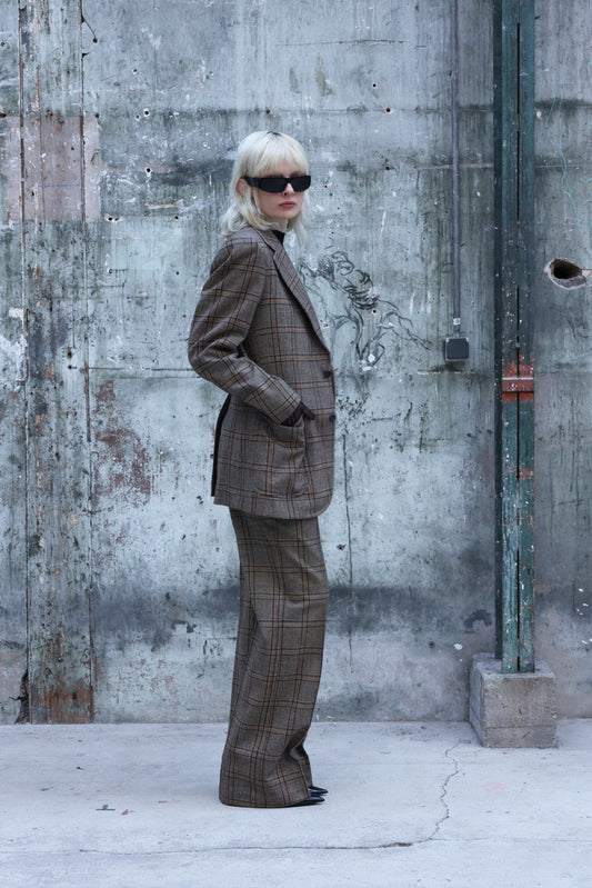 Costume à motif prince de Galles