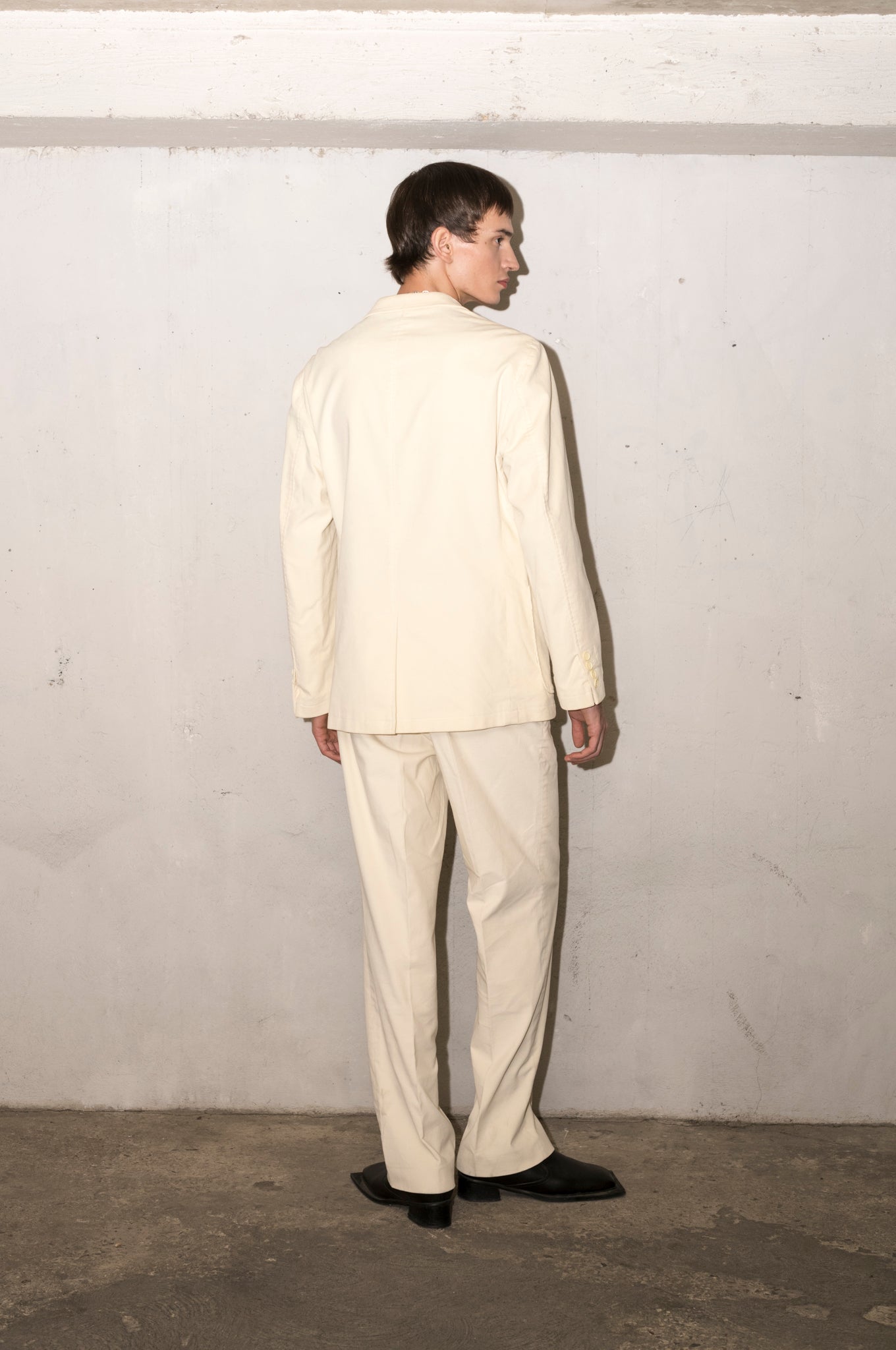 Ensemble costume en velours côtelé