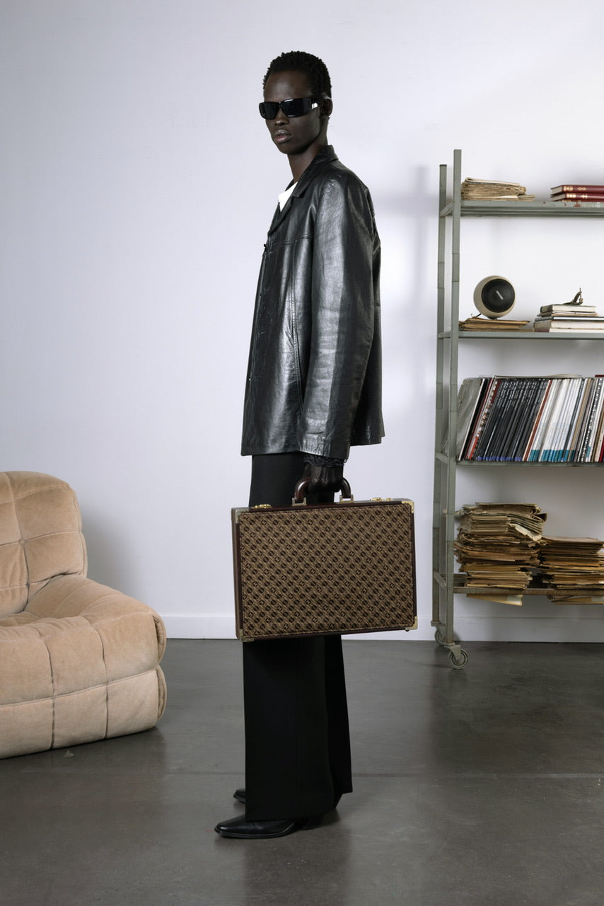 Veste courte en cuir