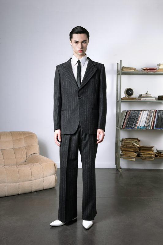 Ensemble costume à rayures