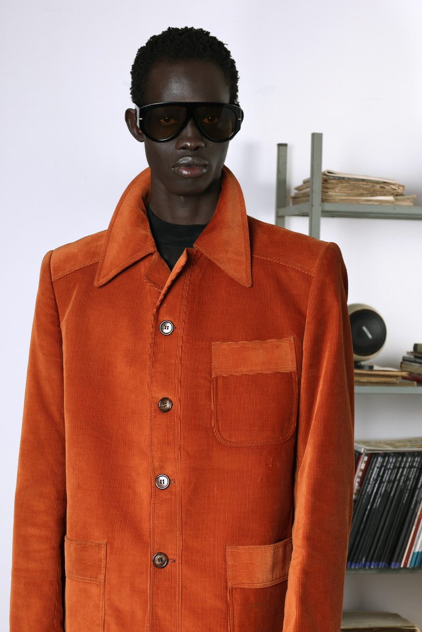 Ensemble costume en velours côtelé