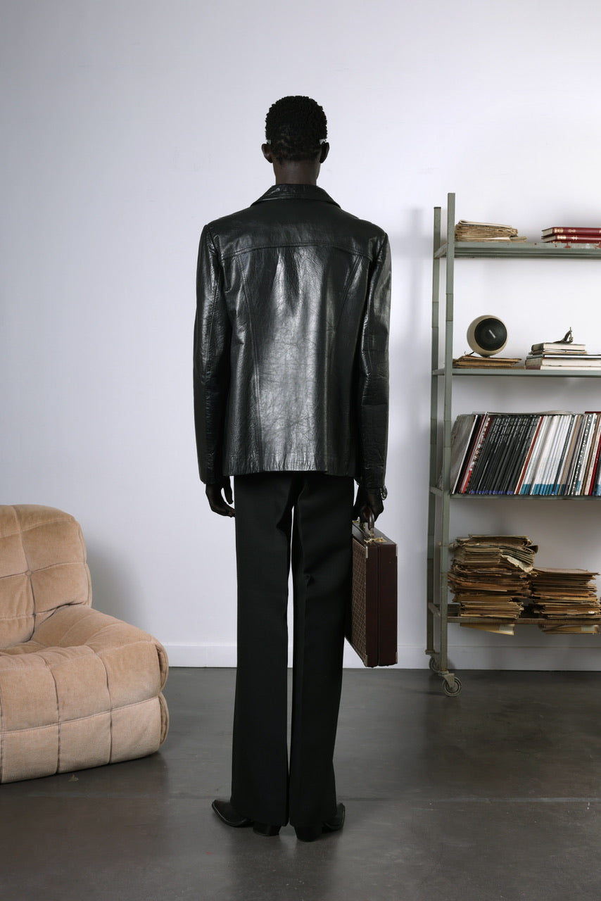 Veste courte en cuir