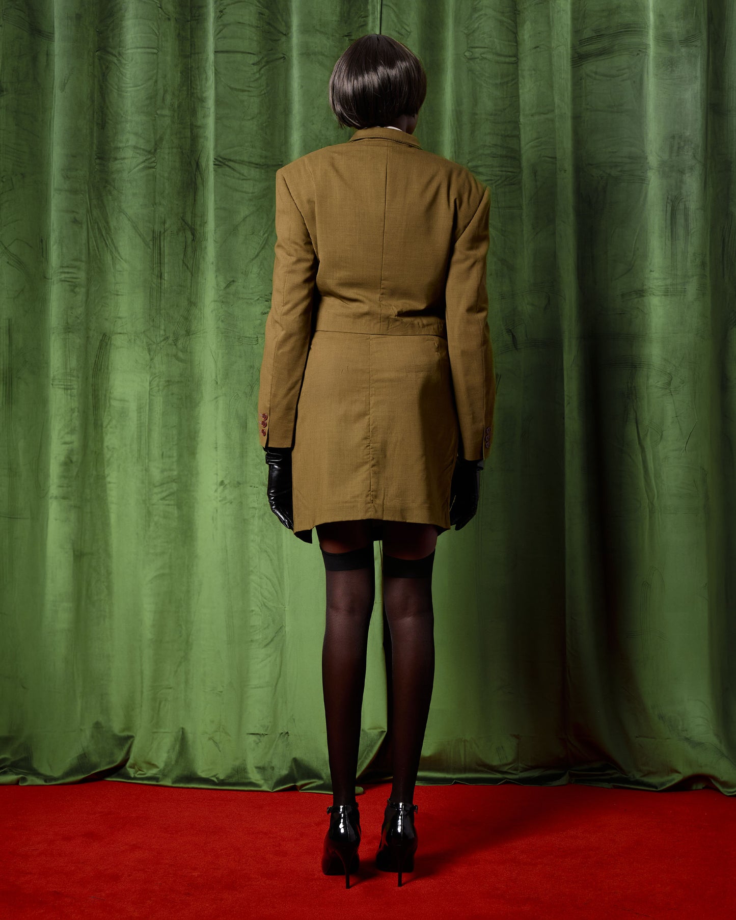 Ensemble tailleur avec fente