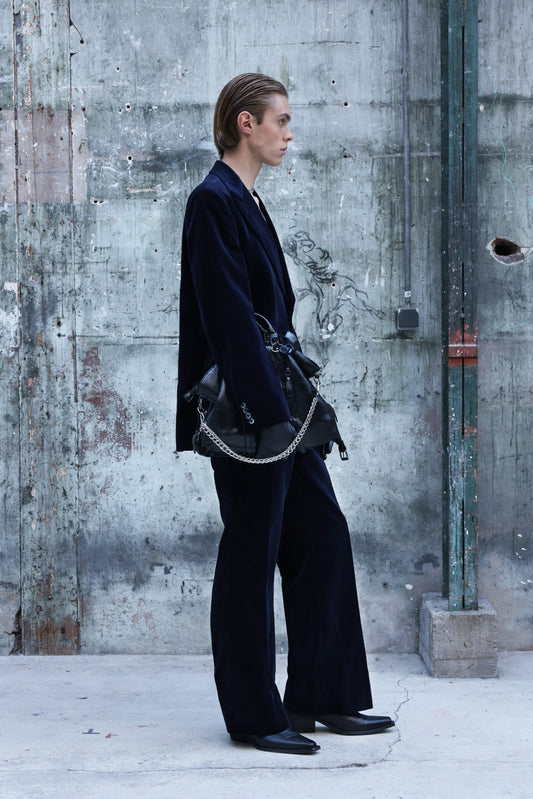 Costume en velours lisse