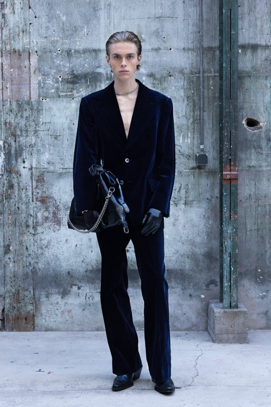 Costume en velours lisse