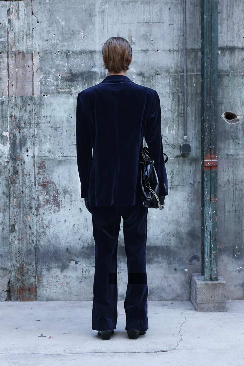 Costume en velours lisse