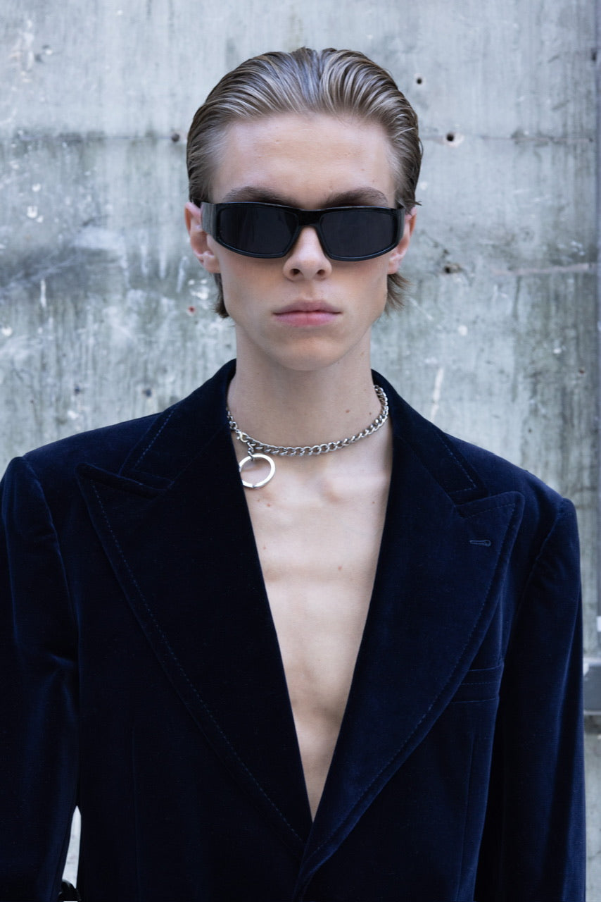 Costume en velours lisse