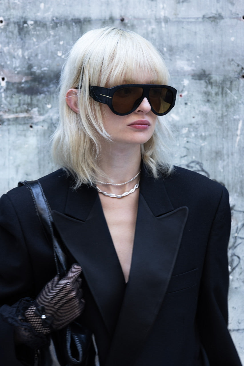 Ensemble smoking col satiné