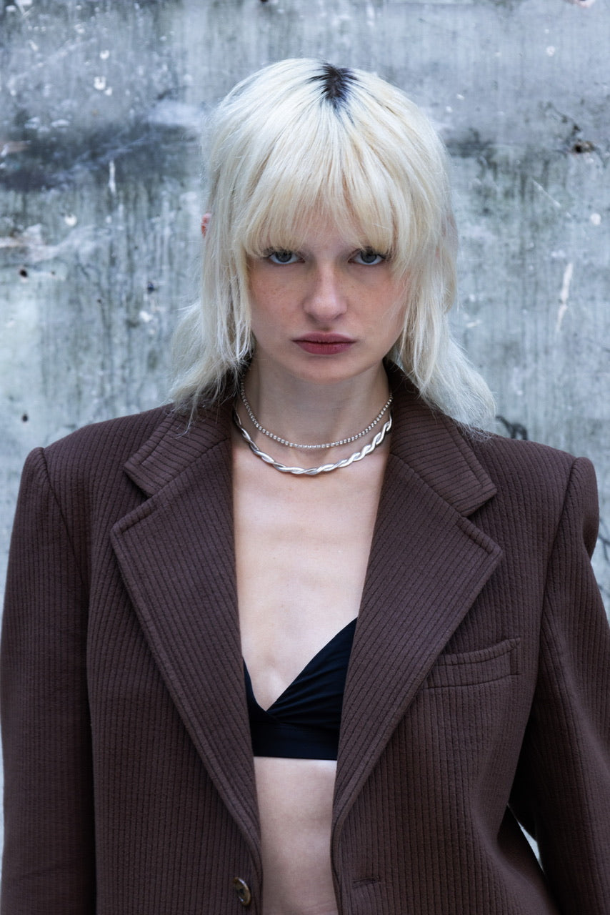 Costume en velours côtelé