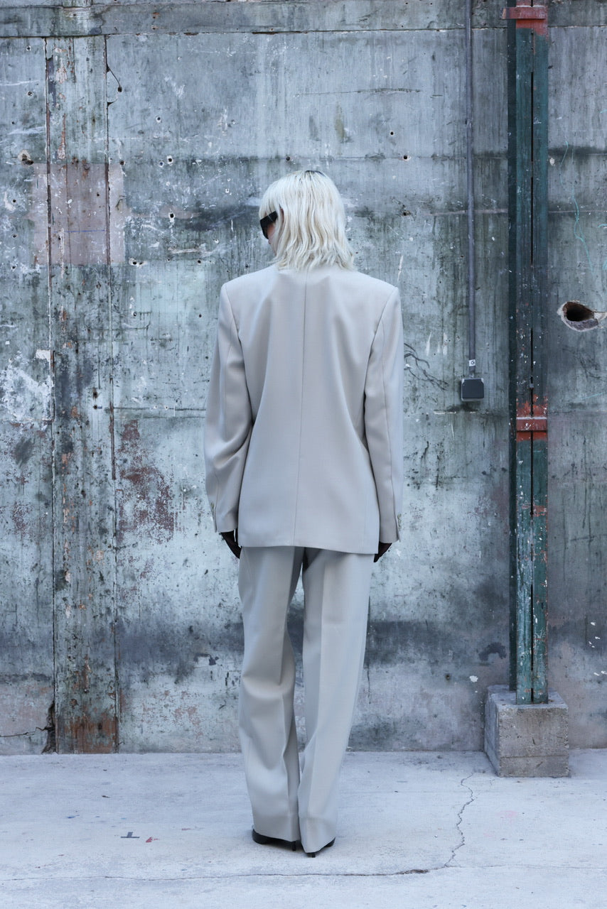 Complet croisé à fines rayures