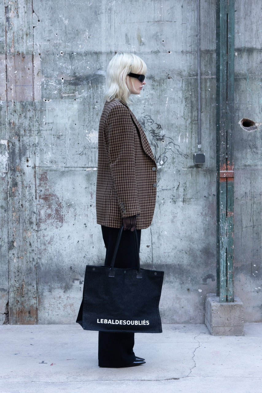 Veste à motif pied de poule