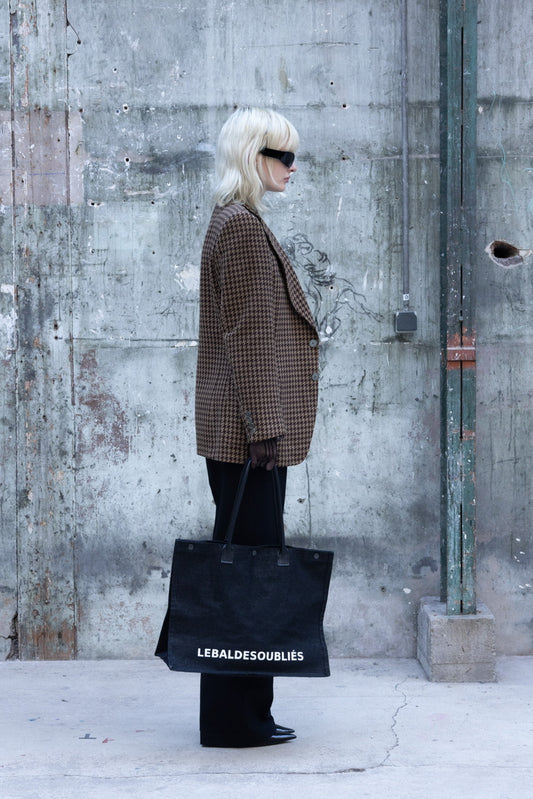 Veste à motif pied de poule