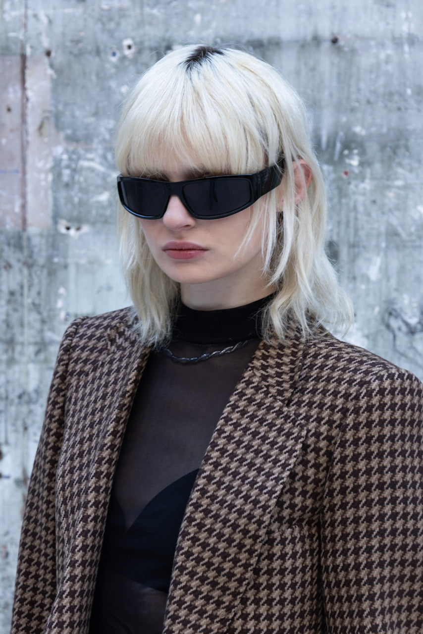 Veste à motif pied de poule