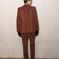 Ensemble costume en velours côtelé