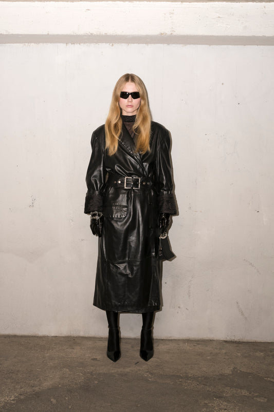 Manteau en cuir