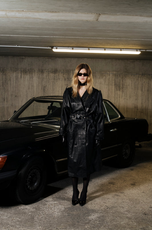 Trench en cuir